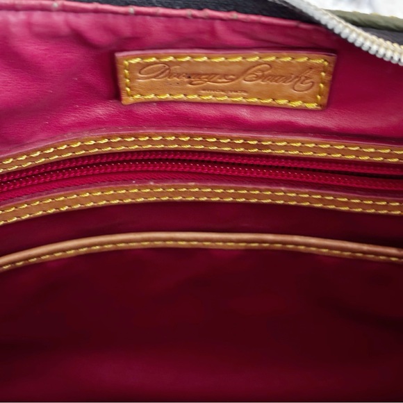 Dooney and Bourke Olive Green Rebecca Pebble Grain Hobo Bag - Picture 7 of 11